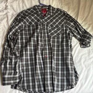 Marc Ecko Black and White Checkered Shirt